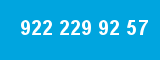 922 229 92 57 922 229 92 57